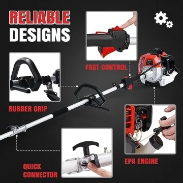 MAXTRA 42.7CC Gas Pole Saw 16-Foot Reach Tree Trimmer