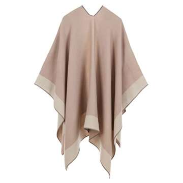 PRESTIFINE Pashmina Shawl Wraps for Women - Dress Cover Up Formal Wedding Fashion, Wear as Fall Cape Cardigan, Cozy Winter Scarf, Stylish Spring Poncho Ruana, Summer Beach Swimsuit Coverups, 62 x 50