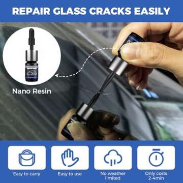 NASILOOP Windshield Repair Kit for Quick Glass Repairs
