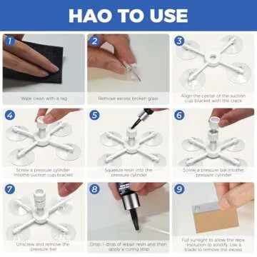 NASILOOP Windshield Repair Kit for Quick Glass Repairs