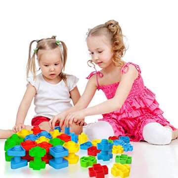 AIBELY Jumbo Nuts and Bolts Toys for 3-5 Year Olds