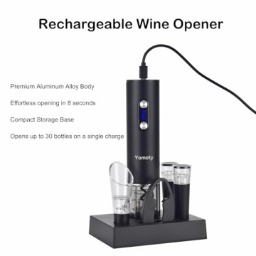Swift Cork Electric Wine Opener Set with Aerator and Stoppers
