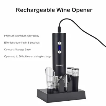 Swift Cork Electric Wine Opener Set with Aerator and Stoppers