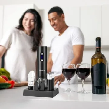 Swift Cork Electric Wine Opener Set with Aerator and Stoppers