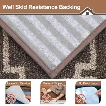 BEQHAUSE Non-Slip Washable Stair Treads For Wooden Steps