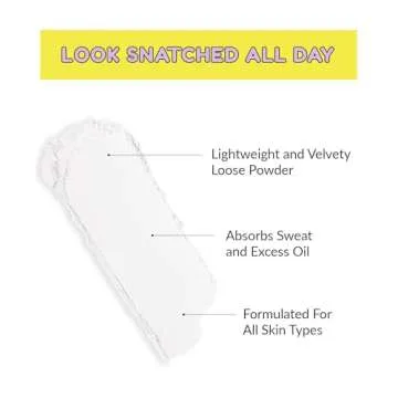 KimChi Chic Beauty That White Powder, Mattifying Makeup Setting Powder for All Skin Types, Long-Lasting Face Powder Helps Minimize the Appearance of Fine Lines