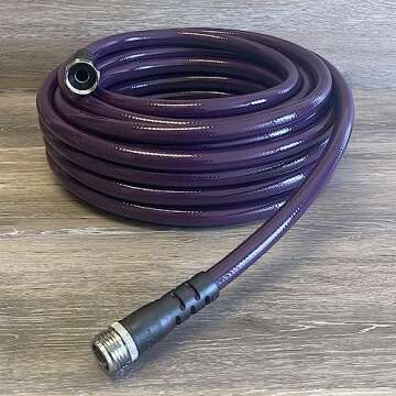 Water Right 500 Series Polyurethane Garden Hose, Drinking Water Safe, 50 Foot x 1/2-Inch, Eggplant H...