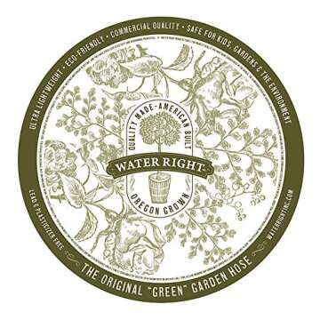 Water Right 500 Series Polyurethane Garden Hose, Drinking Water Safe, 50 Foot x 1/2-Inch, Eggplant Hose