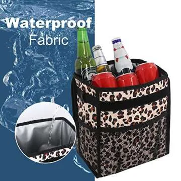 Durable Leakproof Car Trash Can with Stylish Design