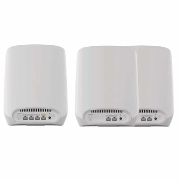 NETGEAR Orbi Tri-Band Wi-Fi 6 Mesh System RBK763S Router with 2 Satellite Extenders (Coverage up to 7,500 sq. ft, 75 Devices, AX5400 Up to 5.4Gbps)