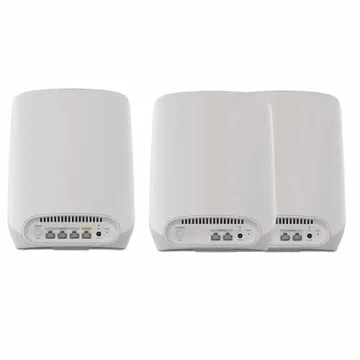 NETGEAR Orbi Tri-Band Wi-Fi 6 Mesh System RBK763S Router with 2 Satellite Extenders (Coverage up to 7,500 sq. ft, 75 Devices, AX5400 Up to 5.4Gbps)