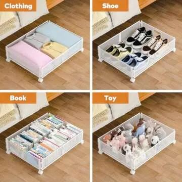 Lingusta Under Bed Storage with Wheels - Versatile Organizer