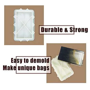 MUFUN Rectangle Resin Clutch Mold with 26 Tools Set