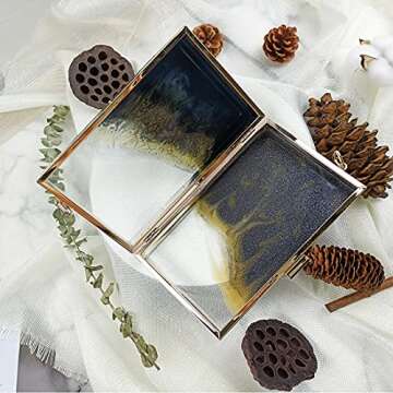 MUFUN Rectangle Resin Clutch Mold with 26 Tools Set