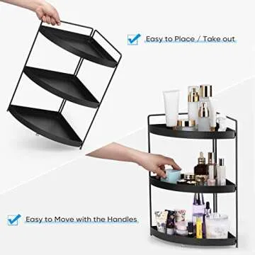 Lvssci Corner 3 Tier Shelf - Perfect for Home Organization