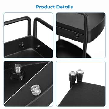 Lvssci Corner 3 Tier Shelf - Perfect for Home Organization