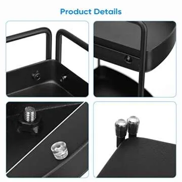 Lvssci Corner 3 Tier Shelf - Perfect for Home Organization