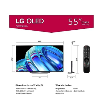 LG B2 OLED Smart TV - 55-Inch 4K TV with AI Upscaling