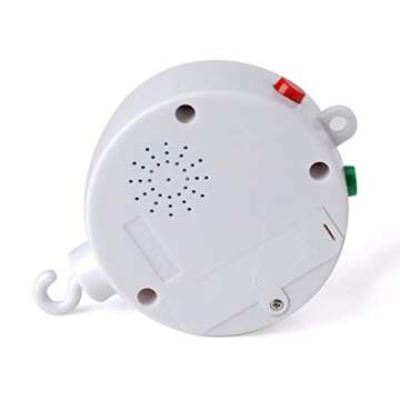 HLEEDUO Crib Mobile Motor,Rotating Mobile Spinner,Baby Music Box palys 35 lullab，Portable Sound Machine,Battery Operated