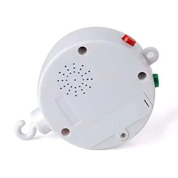 HLEEDUO Crib Mobile Motor,Rotating Mobile Spinner,Baby Music Box palys 35 lullab，Portable Sound Machine,Battery Operated