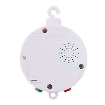 HLEEDUO Crib Mobile Motor,Rotating Mobile Spinner,Baby Music Box palys 35 lullab，Portable Sound Machine,Battery Operated