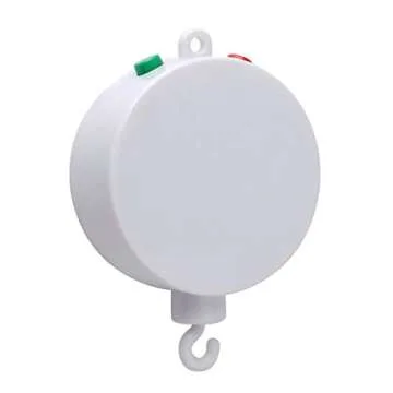 HLEEDUO Crib Mobile Motor,Rotating Mobile Spinner,Baby Music Box palys 35 lullab，Portable Sound Machine,Battery Operated