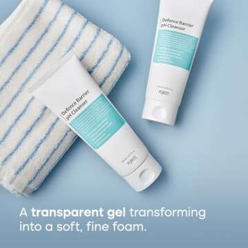 PURITO Defence Barrier Ph Cleanser 150ml/5.1 fl.oz Sensitive Skin, Oil Control, Pore Cleansing, Refreshening, Low pH 5.5, Gentle Cleanser, lightweight