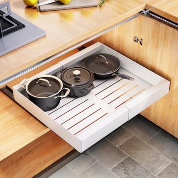 Pull Out Cabinet Organizer - Expandable Heavy Duty Storage Solution