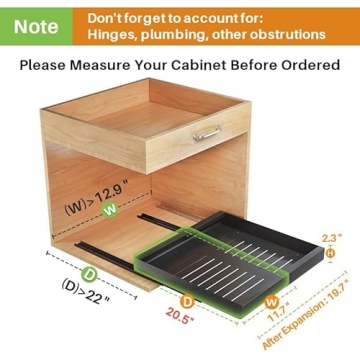 Pull Out Cabinet Organizer - Expandable Heavy Duty Storage Solution