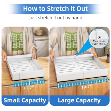 Pull Out Cabinet Organizer - Expandable Heavy Duty Storage Solution