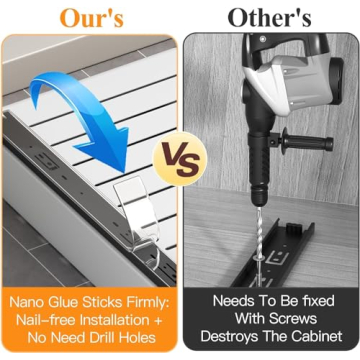 Pull Out Cabinet Organizer - Expandable Heavy Duty Storage Solution