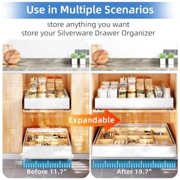Pull Out Cabinet Organizer - Expandable Heavy Duty Storage Solution