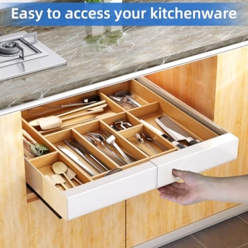 Pull Out Cabinet Organizer - Expandable Heavy Duty Storage Solution
