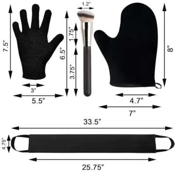 ZOQINI Self Tanning Mitt Applicator Kit for Flawless Tan