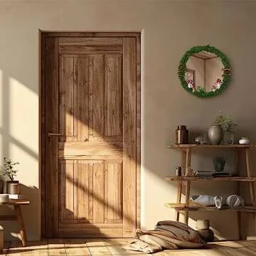 EVOLUX Mushroom Mirror Small Wall Decorative Mirror Handmade Moss Round Mirror Cottage Core Decor Mushroom Decor Room Decor Aesthetic Mirror(11")