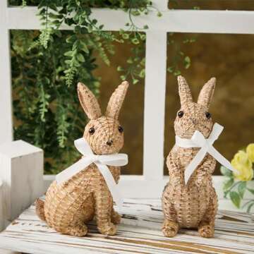 Zensounding Easter Rabbit Decorative Ornament for Holidays