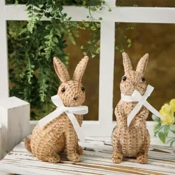 Zensounding Easter Rabbit Decorative Ornament for Holidays
