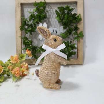 Zensounding Easter Rabbit Decorative Ornament for Holidays