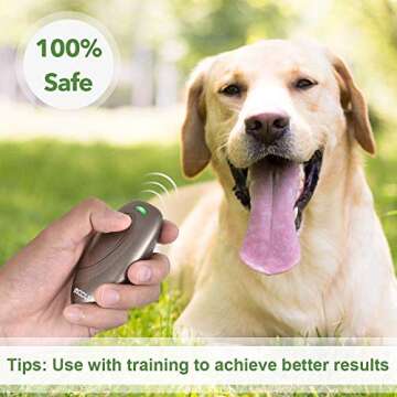 MODUS Ultrasonic Dog Barking Deterrent - Training & Bark Control Device