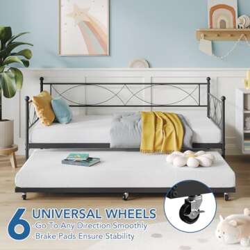 Versatile IDEALHOUSE Twin Daybed with Trundle for Stylish Spaces