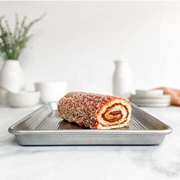 USA Pan 3-Piece Warp Resistant Non-Stick Aluminized Steel Bakeware Set