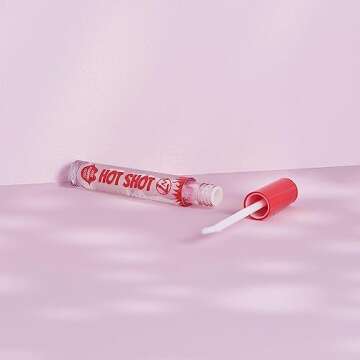 W7 Hot Shot Plumping Gloss - Enhancing Plump Effect For Fuller Lips - Clear, Natural, High Shine Finish