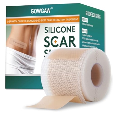 Medical Grade Silicone Scar Sheets - Professional Scar Removal Tape (1.6”x 60”)