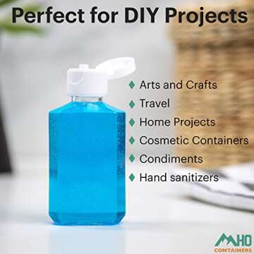 MHO Containers 2 oz Refillable Flip-Top Bottles Set