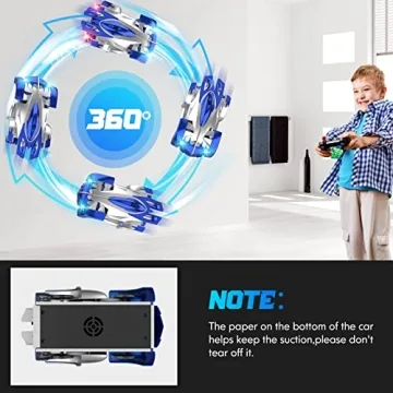 Yucmed Wall Climbing RC Car - 360° Stunt Toy for Kids