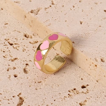 Vibrant 9PCS Y2K Colorful Rings Set for Women