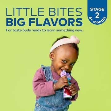 Plum Organics Stage 2 Organic Baby Food - Pear, Blueberry, Avocado, and Granola - 3.5 oz Pouch (Pack of 6) - Organic Fruit and Vegetable Baby Food Pouch