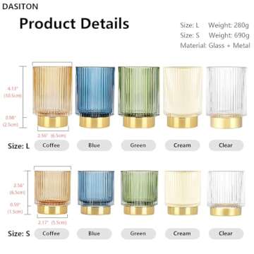 DASITON Vintage Makeup Brush Holder - Elegant Storage Solution