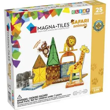 Magna Tiles® Safari Animals 25 Piece Set for Kids