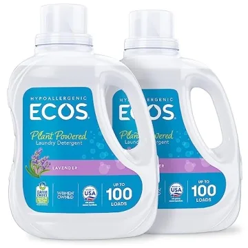ECOS Laundry Detergent Liquid for 200 Loads - Eco-Friendly & Hypoallergenic